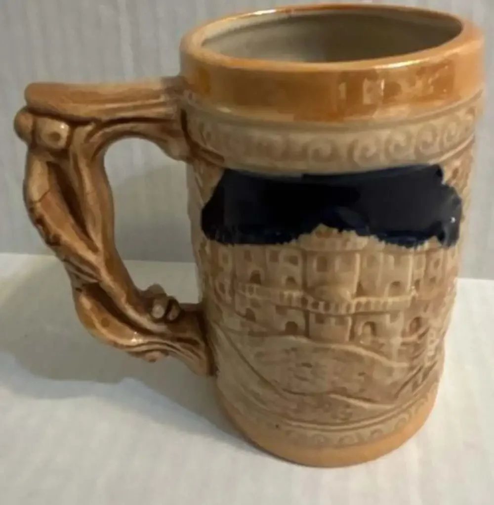 Vintage Cyprus The Island of Venus Souvenir Beer Stein Lusterware Mug